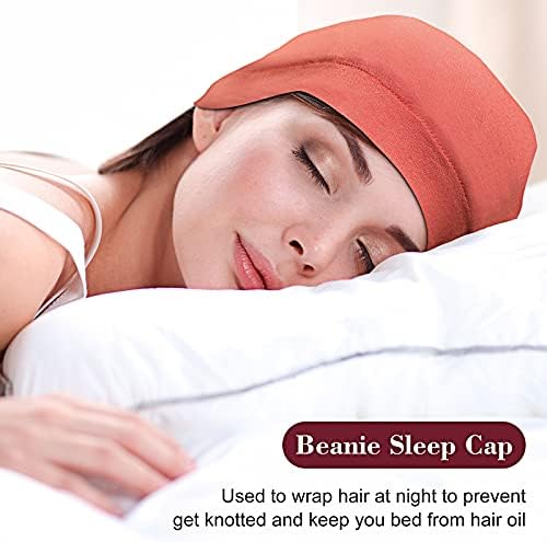 SATINIOR 6 Pcs Satin Lined Sleep Cap Beanie Night - Image 6