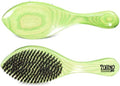 Torino Pro Medium Curved Wave Brush By Brush King #1960-360 Curved Medium - Extra firm Medium bristles with Wavy design handle - for 360 waves - Great for coarse hair wavers by TorinoPro