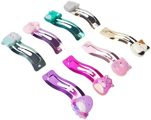 LUV HER Kids Hair Clips for Girls Squishmallows Snap Clips 8 Pack Multi Color Ages 8+ - Image 5