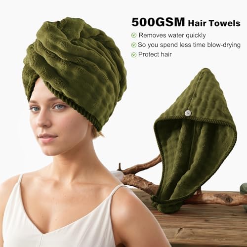 COZYART Lint Free 8 Pcs Bathroom Towels Set Ultra Soft Microfiber Fluffy - Image 2