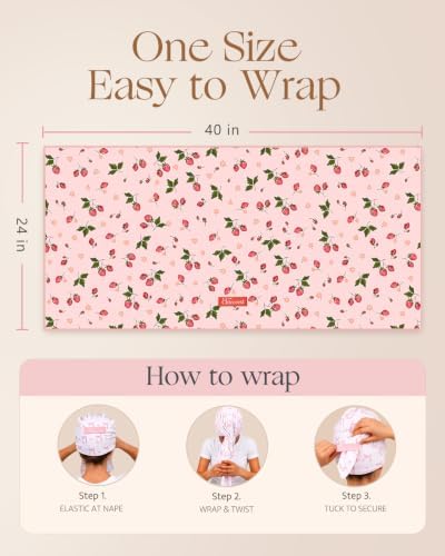 Ultra Absorbent XL Microfiber Hair Towel Wrap for Women & Girls - Image 5
