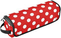 Polka Dot Red Hair Tools Travel Bag Travel Organizer Pouch Portable Carrying Case with Heat Resistant Mat for Flat Irons Curling Iron Hair Dryer by PJXTH