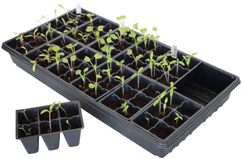Handy Pantry Black Plastic Garden Tray Inserts – 10 Sheets, 72 Planting Pot Cells Each – 2x3 Nested x12 Configuration – Ideal for Nursery, Greenhouse, Seed Starting, and Vegetable Gardening - Image 3