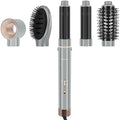 IG INGLAM MegaAIR Styler, 5 in-1 Professional Interchange Hair Dryer Brush 110,000 RPM Brushless BLDC Motor Ionic Hot Air Styler Volumizing and Shape, Gray by INGLAM