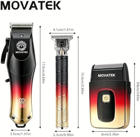 Hair Clippers for Men, Hair Clipper Trimmer with LED Display, Cordless Hair Clipper Shaver Beard Trimmer, Hair Cutting Set, Holiday Gift for Father's Day - Image 5