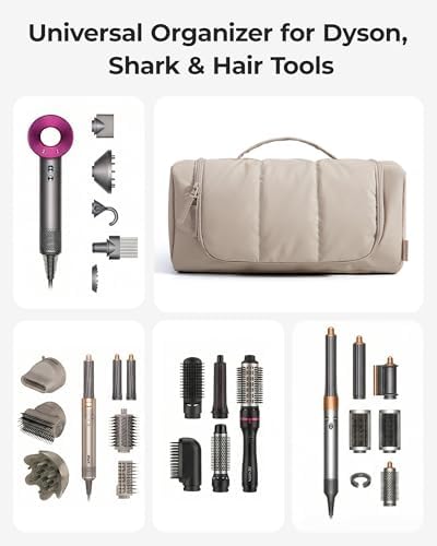 BAGSMART Hair Tool Travel Bag, Organizer for Dyson Airwrap with Hook - Image 2