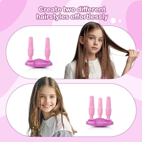 Yoloflix Hair Braiding Machine, Hair Salon Toys for Girls with Braider, Beads, Wig & Accessories, Kids Hair Styling Tool Toy Set, Christmas Birthday Toys Gifts for Girls - Image 6