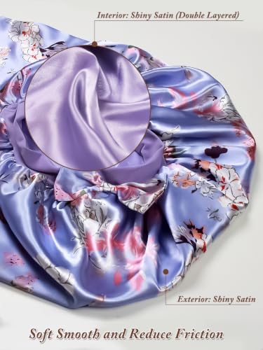 2pcs Satin Pantyhose Bonnet for Braids, Long Hair Bonnet for Women Sleeping - Image 5