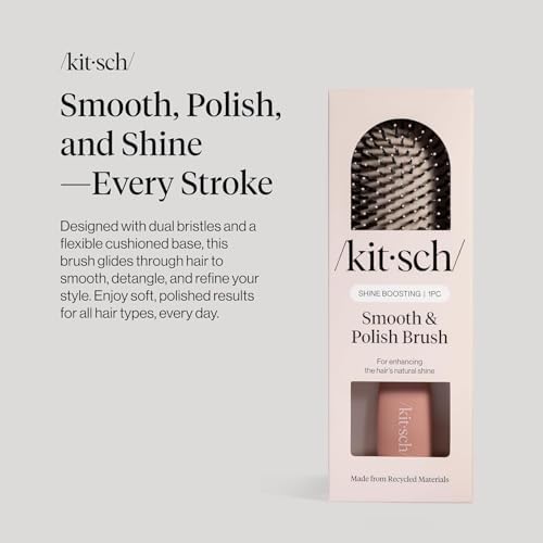 Kitsch Smooth & Polish Hair Brushes For Women and Men - Terracotta - Image 2