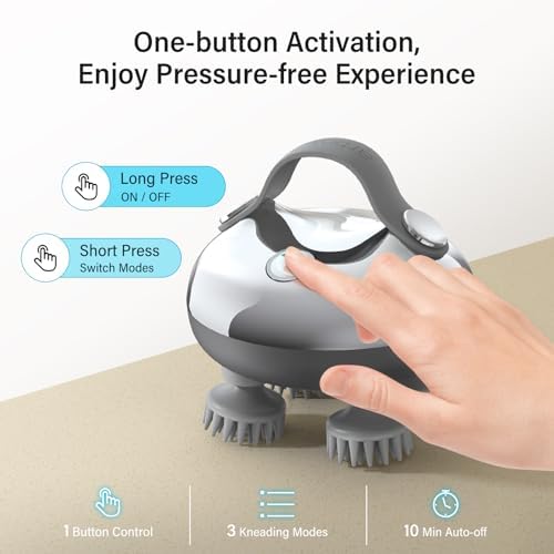 arboleaf Scalp Massager Rechargeable Head Massager Scalp Stress Relax - Image 6