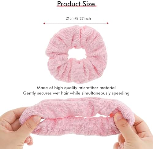 Extra Large Wide Tooth Shower Detangler Curve Comb for Thick, Curly, Wavy & Natural Hair - Pain-Free Knot Removal, Anti-Static, Frizz-Free, Ergonomic Handle & Easy Hanging - Blue with Scrunchie - Image 4