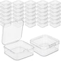 Jetec 30 Pieces Small Clear Plastic Storage Box, 2.9 x 2.9 x 1 Inch by Jetec