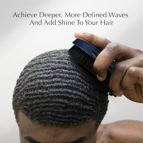 Red by Kiss Premium Pocket Wave Brush Hard – Bow Wow Curved Palm Brush for 360 Waves, High Density Hard Bristles for Coarse or Long Hair, Travel Cover, Ideal for Wolfing & Durag Use - Image 4