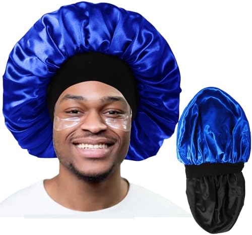 Bonnet for Men Satin Hair Bonnet for Sleeping Women Silk Hair Sleep Cap by Himoswis