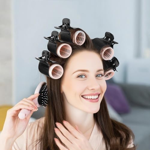 20 Pcs Hot Roller Clips for Hair, Curler Claw Clip for Women Hair Section Styling (Black, 2inch) - Image 4