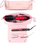ANGENIL Large Capacity Heat Mat Hot Hair Iron Tools Travel Bag, 2 in 1 Portable Organizer Bags with Large Heat Resistant Mat for Hair Straighteners, Curling Irons, Hot Air Brushes, Travel Essentials by ANGENIL