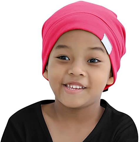 Kids Beanie Sleep Hats Bonnet for Child Curly Frizzy Hair Daily - Image 4