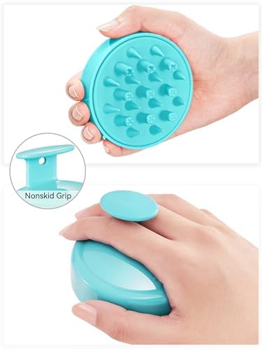 HEETA Scalp Massager Hair Scrubber Shampoo Brush Exfoliator for Hair Growth - Image 3