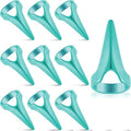Hicarer 10 Pcs Stitch Braids Tool Metal Finger Rings Hair, Blue by Hicarer