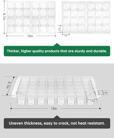 Large Seed Starter Trays with Heat Mat, Seed Starter Kit with 48 Full Spectrum LEDs, 24 Large Cells Seed Germination Kit with Adjustable Humidity Vents for Indoor Plants Seeds Starting - Image 6