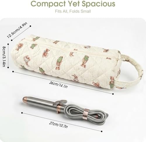 Bear Print Hair Tools Bag Compatible with Dyson Airwrap Shark FlexStyle - Image 2