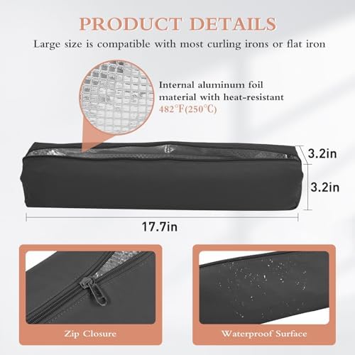 Suafrnut Professional Heat Resistant Hot Hair Tools Organizer Bag - Image 3