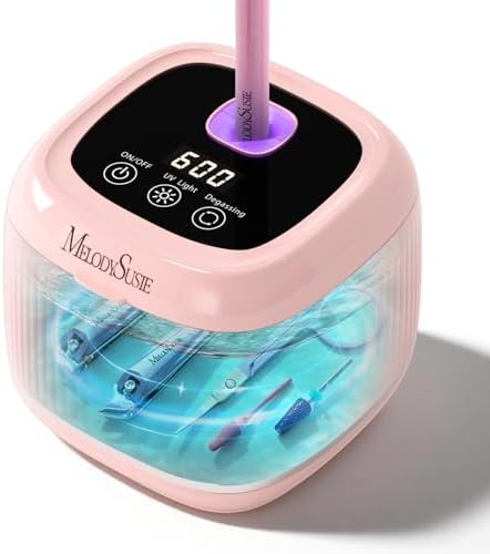 MelodySusie 2 in 1 Nail Tool Cleaning Machine for Nail Tools DL-160 Pink by MelodySusie