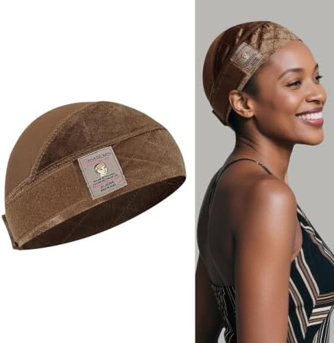 Dreamlover Wig Grip Cap for Glueless Wig, Wig Cap with Grip Band, Brown by Dreamlover