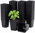 100 Packs Square Nursery Pots for Plants 2.2 Inch Seedling Pots by Unknown