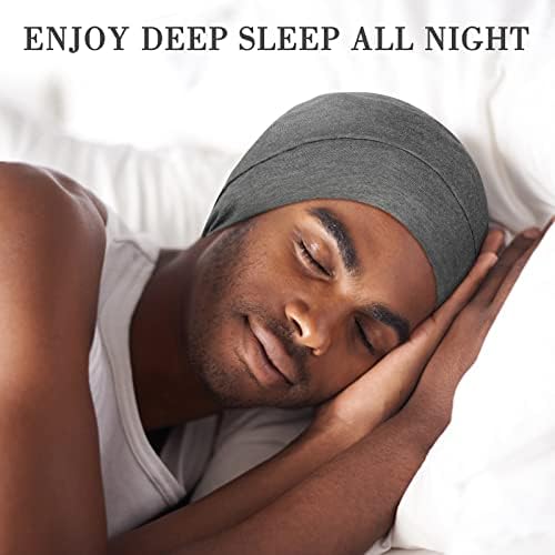 Fittia Satin Lined Sleep Bonnet, Adjustable Non-Slip Cap For Locs, Medium - Image 5