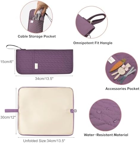 KarSyon Hair Tools Organizer Travel Case Hot Tool Heat Resistant Mat 2 in 1 - Image 5