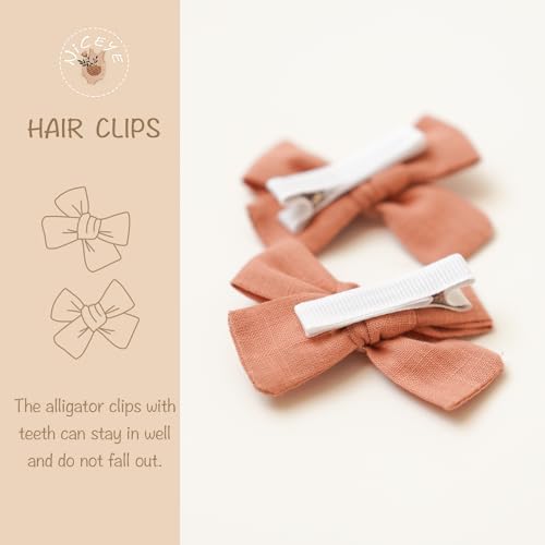 Niceye 24 Pack Baby Hair Bows for Girls, Toddler Hair Clips in Paris - Image 2