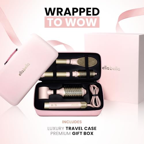 ELLA BELLA® 6 in 1 Professional Hot Air Styler & Straightener, Fast Drying - Image 6