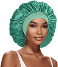 Extra Large Satin Bonnet Hair Cap, 17inches Silk Bonnet for Sleeping by DUOMODRAGON