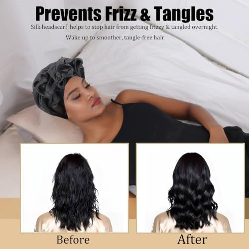Long Satin Bonnet for Braids Silky Hair Bonnets for Sleeping Women - Image 4