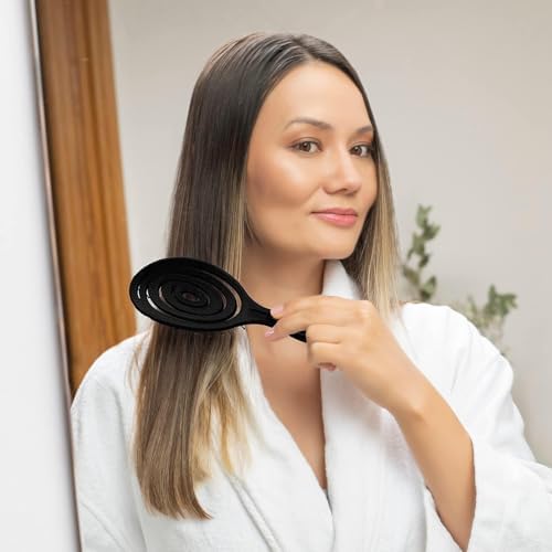 Ninabella Detangler Brush - No Tangle Hair Brush for Women, Fine, Thick and Long Hair - Hairbrush for Wet and Dry Hair, Gentle on the Scalp - Berry - Image 6
