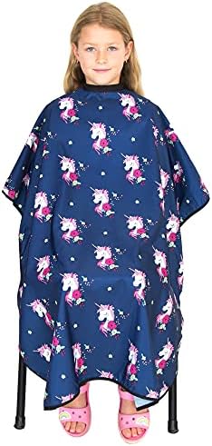Kids Hair Cutting Cape - Unicorns - Water-Resistant Salon Cape for Kids by SalonSupplyCo