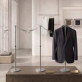 Shirt Display Stand Mannequin Torso 18-33" Adjustable,Grey,2 Pack by Unknown