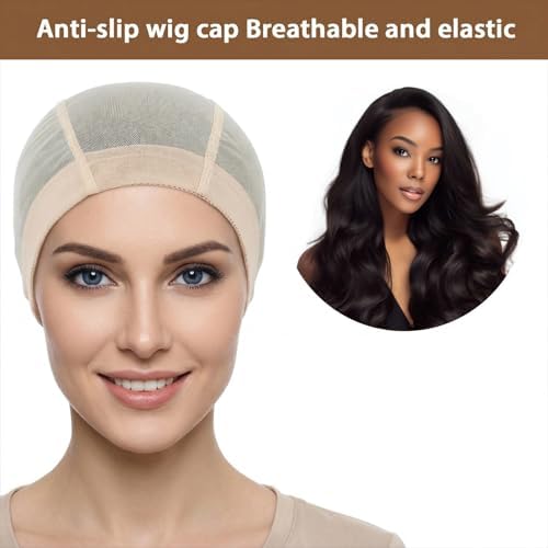 4 Pack Wig Caps to Hold Wig in Place - Elastic, Breathable, and Soft Wig Liner Caps for Hair Loss and Chemotherapy (Beige) - Image 2