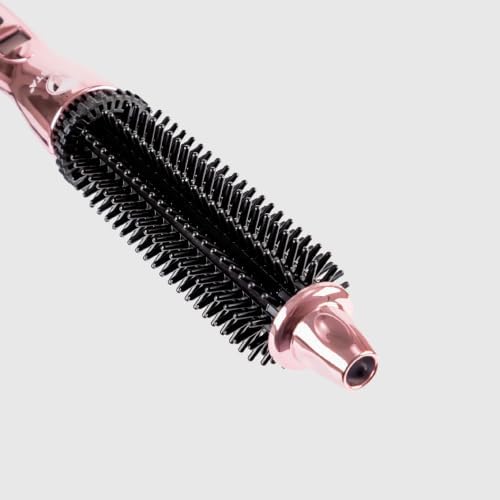 CALISTA Perfecter Heated Round Brush, Waves & Shoulder Hair, 1", Rose Gold - Image 2