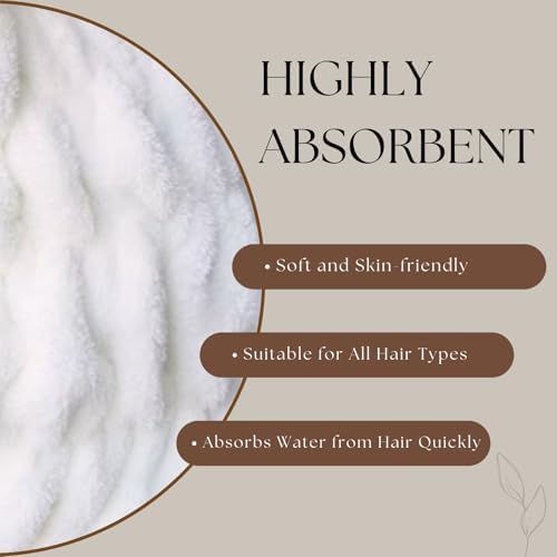 Microfiber Hair Towel Wrap for Kids, Panda Toddler Quick Drying Cap - Image 4