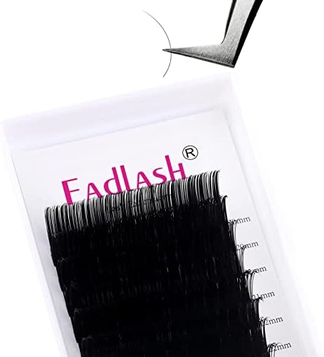 Lash Extension Silk Black CC Curl Lash Extensions Individual Eyelashes Long 0.18 Thickness Mixed Length Eyelash Extension Supplies Application-Friendly (0.18-DD, 20-25mm Mix) by FADLASH