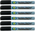 Garden Marker Pen (6 Pack) | Weather & UV Fade Resistant Black Permanent Markers for Plant Labels, Nursery Tags, Garden Tools, and Outdoor Use by 133+SUPPLY