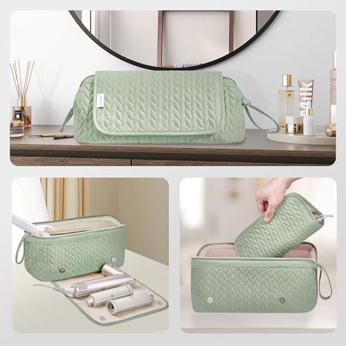 KarSyon Hair Tools Travel Bag with Hot Tool Mat 2 in 1 Organizer Bags - Image 2