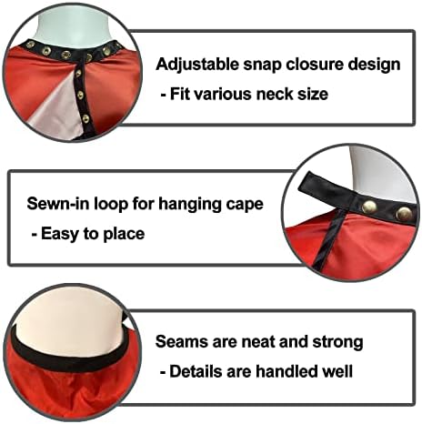 Barber Capes for Men Hair Cutting Salon Cape with Snaps Hairdresser Gown Stylist Cape- 63”× 56” - Image 3