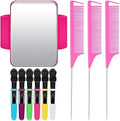 Geiserailie 10 Pcs Magnetic Gel Wrist Styling Tool Set,Rose Red Wrist Strap by Geiserailie