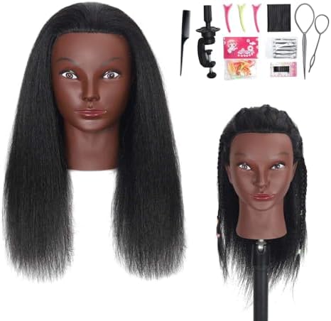 Mannequin Head 100% Human Hair Stand for Stylist Training by ZOMOIHEAD
