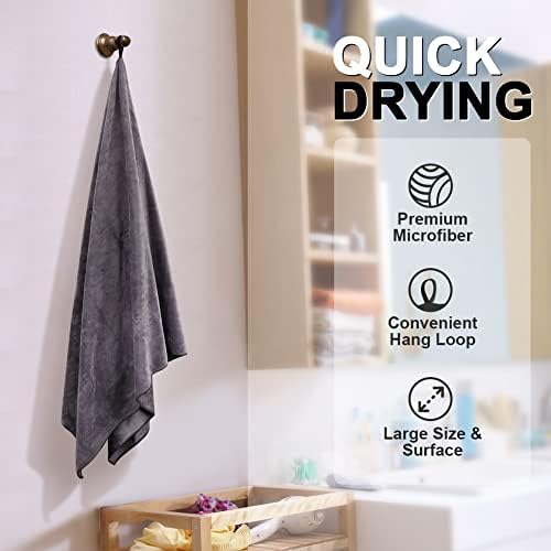 Orighty Bath Towels, Soft Feel Bath Towel, 4 Pack (27'' x 54'') - Image 5