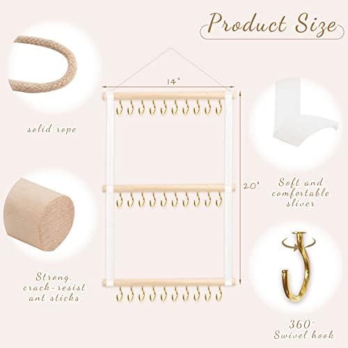 POVETIRE Headband Holder Bow Organizer for Girls, Baby Head Bands Storage - Image 4