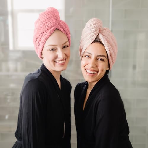ROLSHOL 4 Pack Extra Large Microfiber Hair Towel Wraps for Women - Image 5